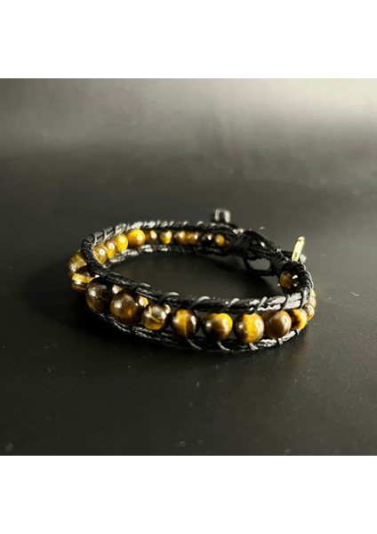 Kaplan Gözü Deri Bileklik Ayarlanabilir Ölçü fiyatları