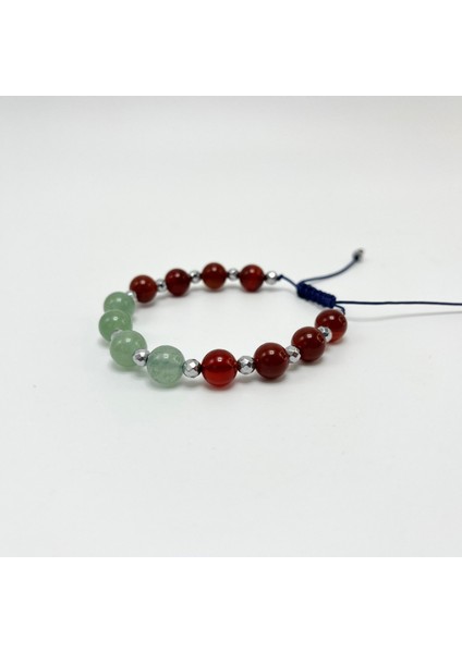 Akik Aventurin Doğal Taş Makrome Bileklik fiyatları