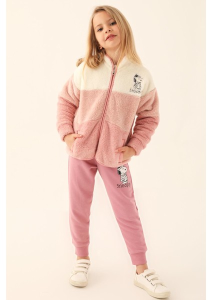 Retro Pembe Kız Çocuk Eşofman Takımı