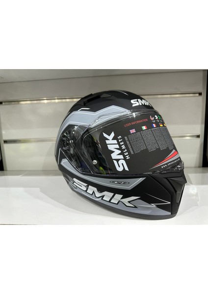 Kask Smk MA261STELLAR Bolt Mat Siyah/gri