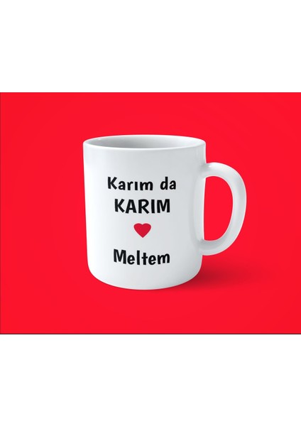 Kocam Da Kocam , Karım Da Karım Isimli 2'li Baskılı Kupa Bardak