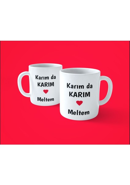 Kocam Da Kocam , Karım Da Karım Isimli 2'li Baskılı Kupa Bardak
