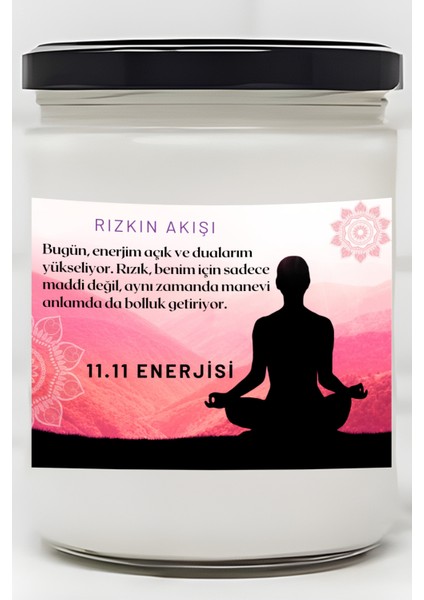 Enerjim Açık | 11.11 Enerjisi | Lavanta Kokulu Mum | Meditasyon Mumları Mk-45