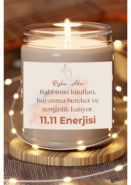 Hayatıma Bereket Katıyor | 11.11 Enerjisi | Ylang Ylang Kokulu Mum | Meditasyon Mumları Mk-34