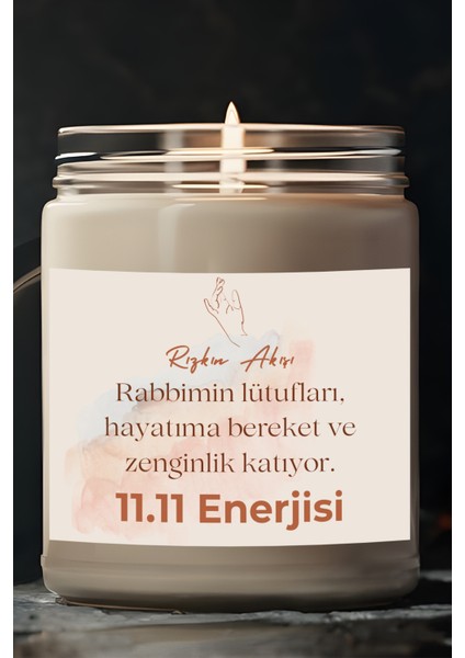 Hayatıma Bereket Katıyor | 11.11 Enerjisi | Ylang Ylang Kokulu Mum | Meditasyon Mumları Mk-34