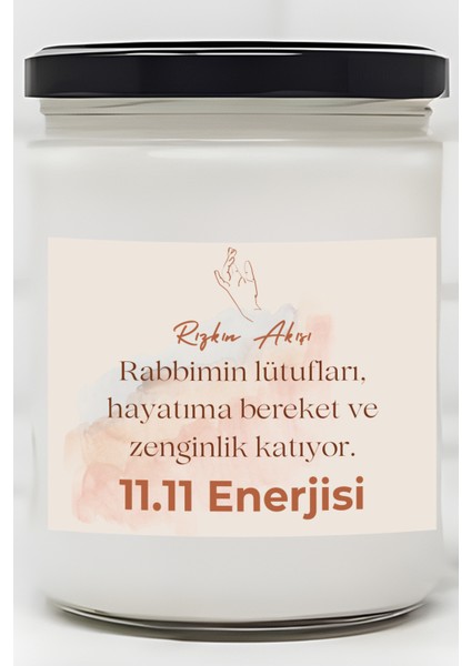 Hayatıma Bereket Katıyor | 11.11 Enerjisi | Ylang Ylang Kokulu Mum | Meditasyon Mumları Mk-34