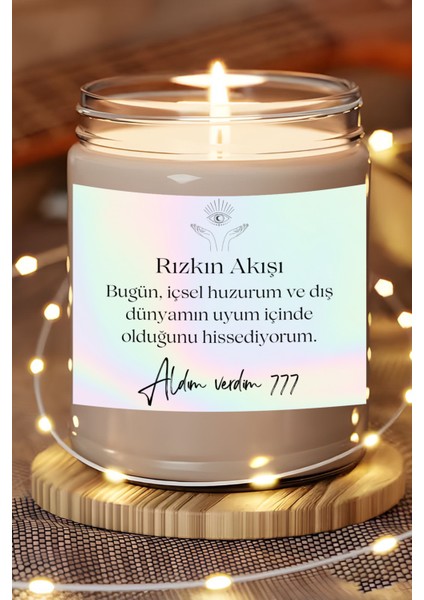 Dış Dünyam | Aldım Verdim 777 Enerjisi | Ylang Ylang Kokulu Mum | Meditasyon Mumları Mk-97