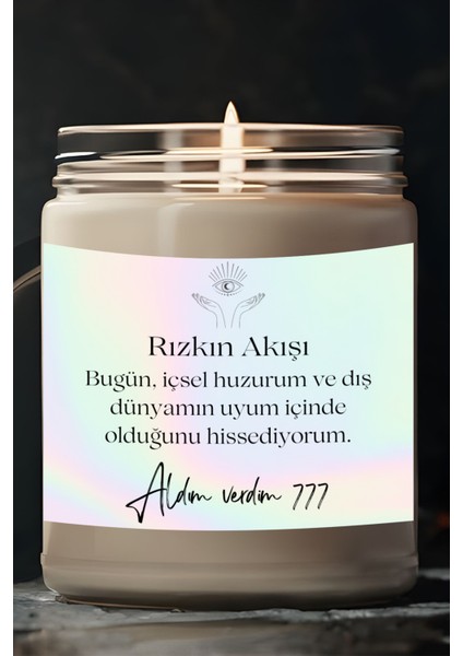 Dış Dünyam | Aldım Verdim 777 Enerjisi | Ylang Ylang Kokulu Mum | Meditasyon Mumları Mk-97