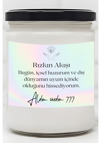 Dış Dünyam | Aldım Verdim 777 Enerjisi | Ylang Ylang Kokulu Mum | Meditasyon Mumları Mk-97