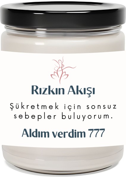 Sonsuz Sebepler Buluyorum | Aldım Verdim 777 Enerjisi | Çilek Kokulu Mum | Meditasyon Mumları Mk-106