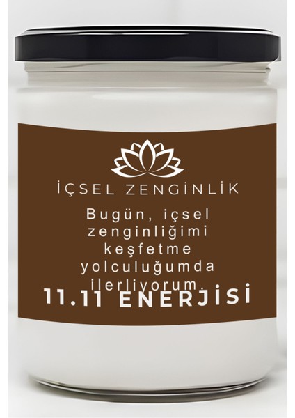 Keşfetme Yolculuğumda Ilerliyorum | 11.11 Enerjisi | Çilek Kokulu Mum | Meditasyon Mumları Mk-117