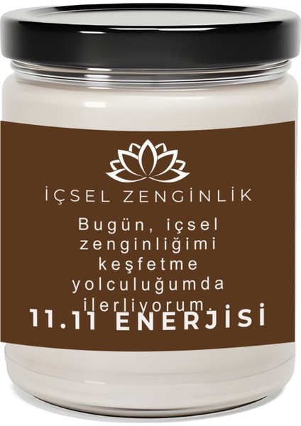 Keşfetme Yolculuğumda Ilerliyorum | 11.11 Enerjisi | Çilek Kokulu Mum | Meditasyon Mumları Mk-117