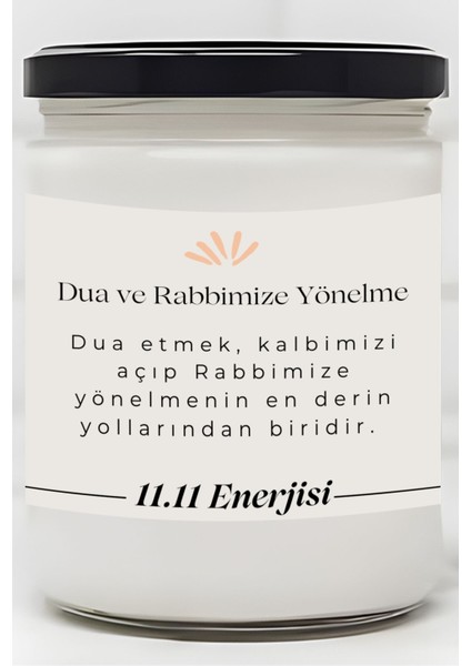 Dua Etmek | 11.11 Enerjisi | Ylang Ylang Kokulu Mum | Meditasyon Mumları Mk-169