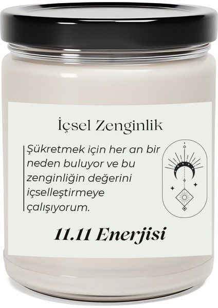 Içselleştirmeye Çalışıyorum |11.11 Enerjisi | Sandal Ağacı Kokulu Mum | Meditasyon Mumları Mk-68