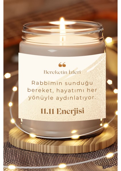 Hayatımı Her Yönüyle Aydınlatıyor | 11.11 Enerjisi | Ylang Ylang Kokulu Mum | Meditasyon Mumları Mk-180