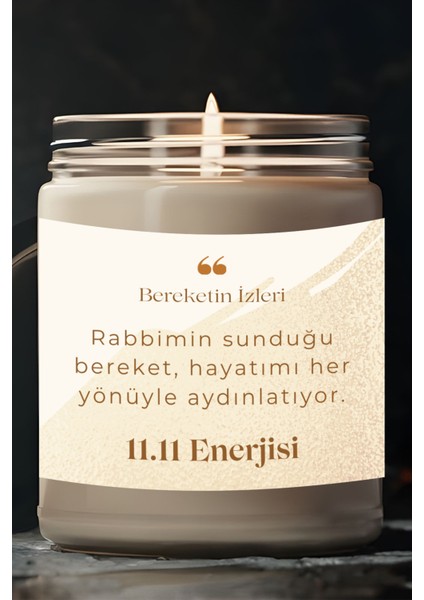 Hayatımı Her Yönüyle Aydınlatıyor | 11.11 Enerjisi | Ylang Ylang Kokulu Mum | Meditasyon Mumları Mk-180