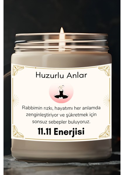 Rabbimin Rızkı | 11.11 Enerjisi | Lavanta Kokulu Mum | Meditasyon Mumları Mk-154