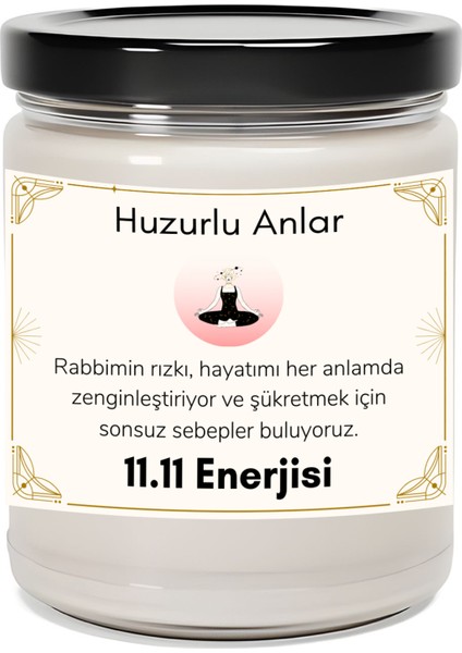 Rabbimin Rızkı | 11.11 Enerjisi | Lavanta Kokulu Mum | Meditasyon Mumları Mk-154