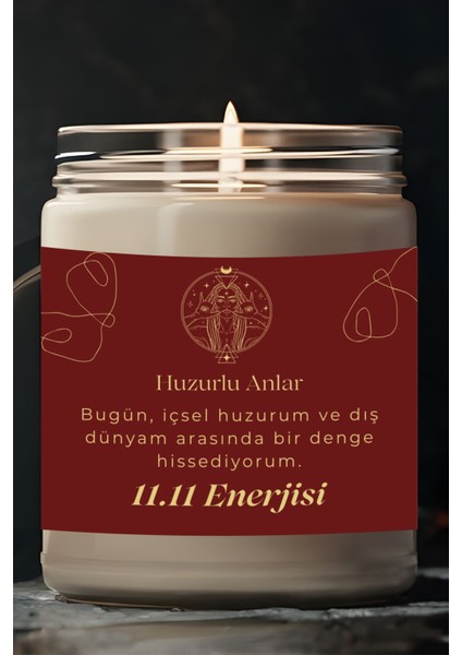 Huzurlu Anlar | 11.11 Enerjisi | Ylang Ylang Kokulu Mum | Meditasyon Mumları Mk-160