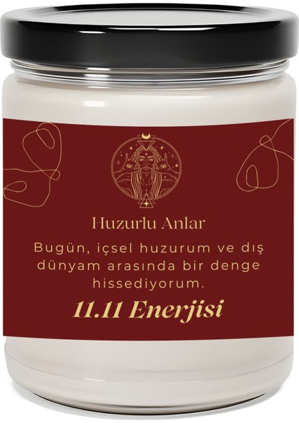 Huzurlu Anlar | 11.11 Enerjisi | Ylang Ylang Kokulu Mum | Meditasyon Mumları Mk-160