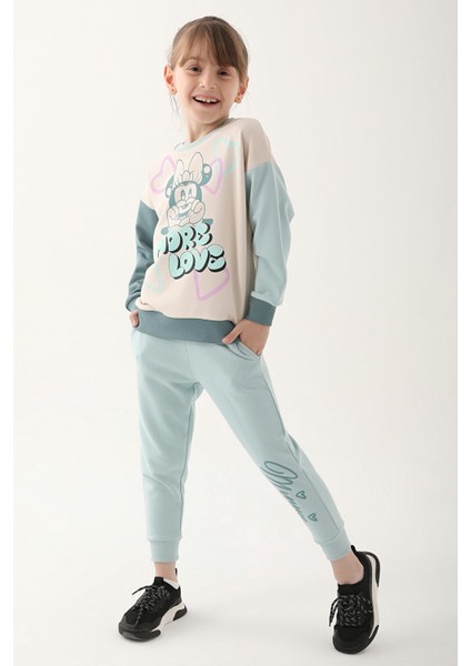 Minnie Mause Bej Kız Çocuk Eşofman Takımı modelleri