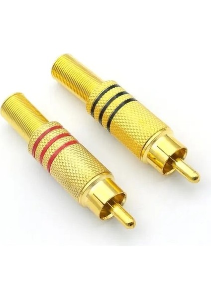 Hq Speed Plus Rca Gold Erkek Konnektör ( 10 Adet )