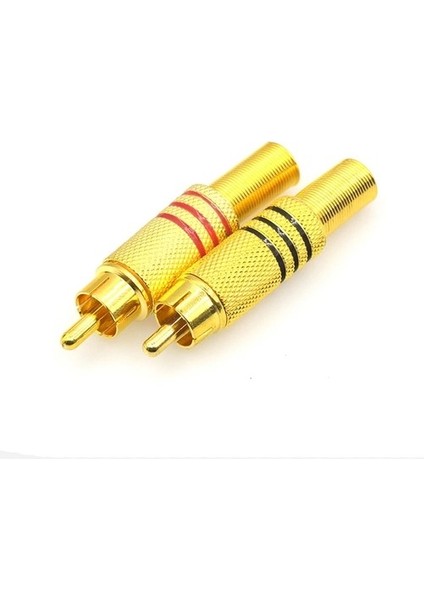 Hq Speed Plus Rca Gold Erkek Konnektör ( 10 Adet )