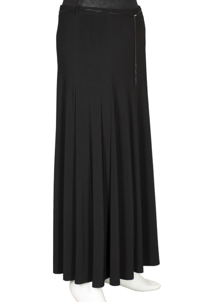 Kadın Tuba Sandy Kumaş Parçalı Balık Astarsız Siyah Etek modelleri