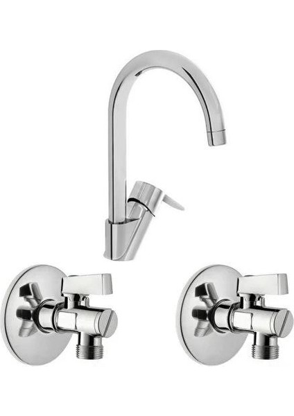 Win S Eviye Bataryası + A45254 Filtreli Ara Musluk 2li Set