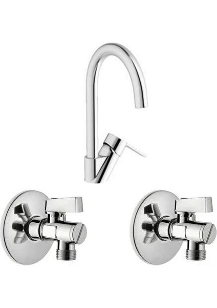 Nora S Eviye Bataryası + A45254 Filtreli Ara Musluk 2li Set