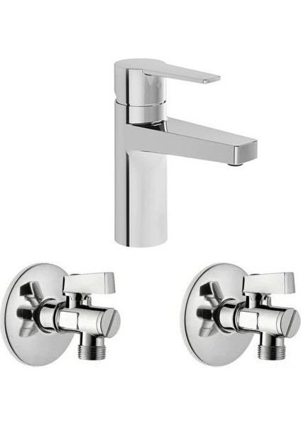 Nora S Lavabo Bataryası + A45254 Filtreli Ara Musluk 2li Set