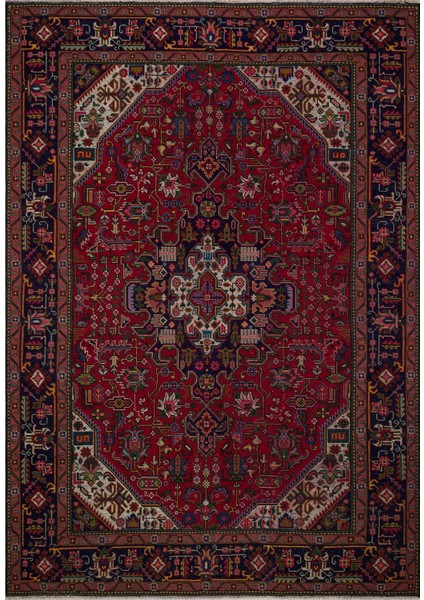 Orjınal El Dokuma Iran Tebrız Halısı 197X285