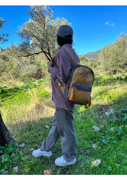 Otantik Etnik Bohem Nakışlı Sırt Çantası