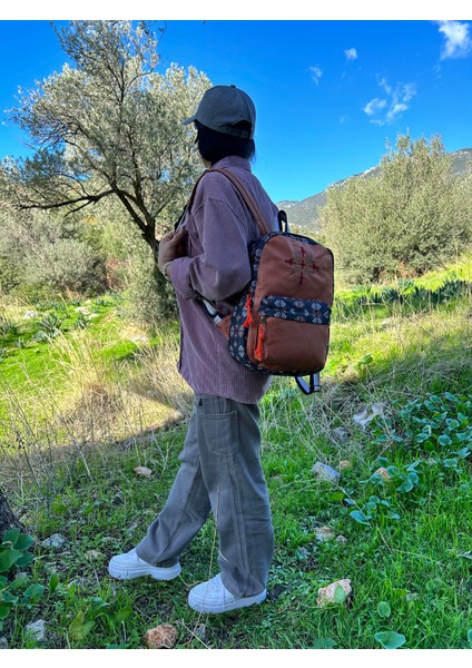 Otantik Etnik Bohem Nakışlı Sırt Çantası