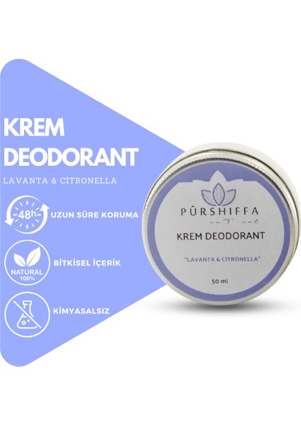 Krem Deodorant (Lavanta & Citronella) 50 ml