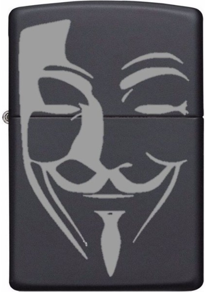 V For Vendetta Maske Sembol Lazer Silinmez Resimli Benzinli Hediyelik Çakmak