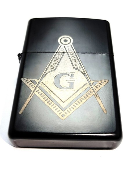 Mason Masonic G Gönye Pergel Benzinli Siyah Çakmak Silinmez Kazıma Resimli fiyatları