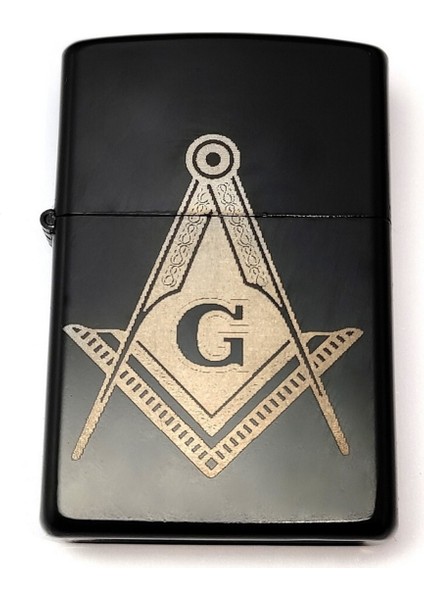 Mason Masonic G Gönye Pergel Benzinli Siyah Çakmak Silinmez Kazıma Resimli indirimleri