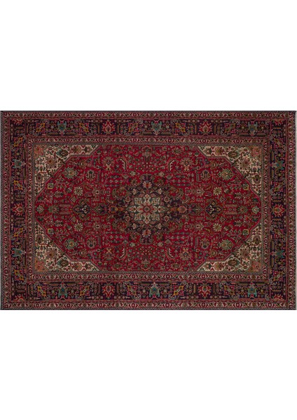 Gerçek El Dokuma Eskitme Iran Halı 194X292