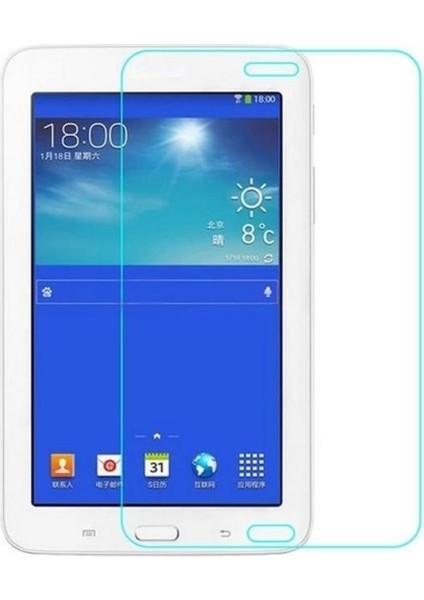 Samsung Galaxy Tab 3 Lite SM-T113 7" Dönerli Standlı Deri Tablet Kılıfı - Nano Cam Ekran Koruyucu
