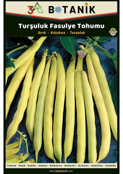 Turşuluk Sırık Fasulye Tohumu, Yerli ve Sürdürülebilir Tohum, 10 Gram Fasulye Tohumu