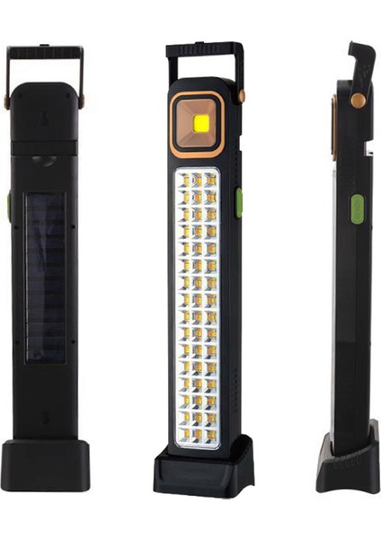 Premıo PR-3838 2 Watt Cob LED + 48 Ledli Solar Şarjlı Işıldak (K246)