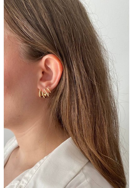Taşlı Gold Küpe fiyatları