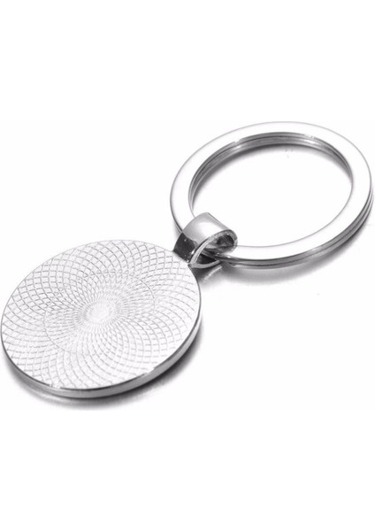 Kıbrıs Adası Bayrağı Anahtarlık Ülke Bayrak 3D Camlı Metal Gri Halka indirimleri