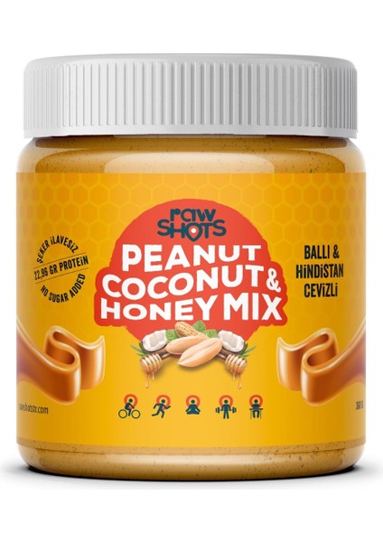 Peanut Coconut & Honey Mix Yer Fıstığı Ezmesi 360G