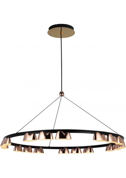 2840-80A Cog 80 Lik Çember Avize Rose Gold