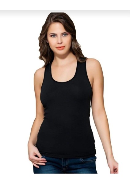 2316 Bayan Modal Süper Ince Geniş Askılı Atlet 6 Adet