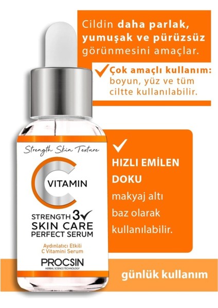 C Vitamini Aydınlatıcı Ve Ton Eşitleyici Bakım Serumu 20ml