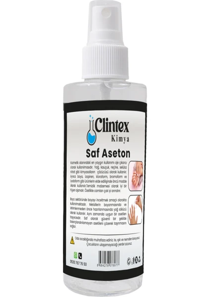 Clintex Kimya Saf Aseton %99.9 200 Ml