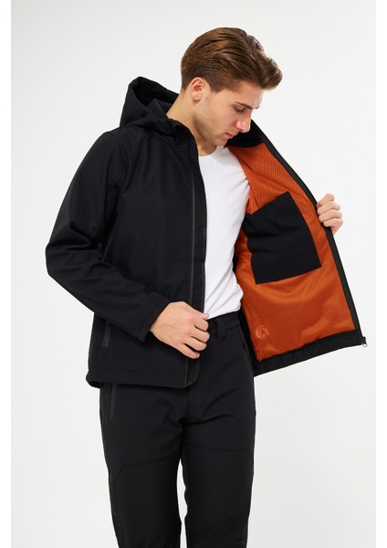 Orange Safety Softshell Siyah Mont Ceket